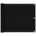 Balkonscherm 75X500 Cm Hdpe Zwart 75 x 500 cm