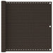 Balkonscherm 90x600 cm HDPE bruin
