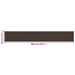 Balkonscherm 90x600 cm HDPE bruin