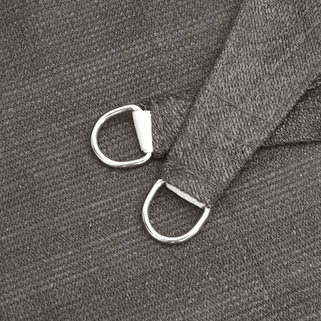 Zonnezeil 160 G/M² Hdpe Kleurig Antraciet 6 x 6 m