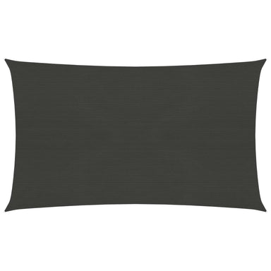 Zonnezeil 160 g/m² 3x6 m HDPE antracietkleurig