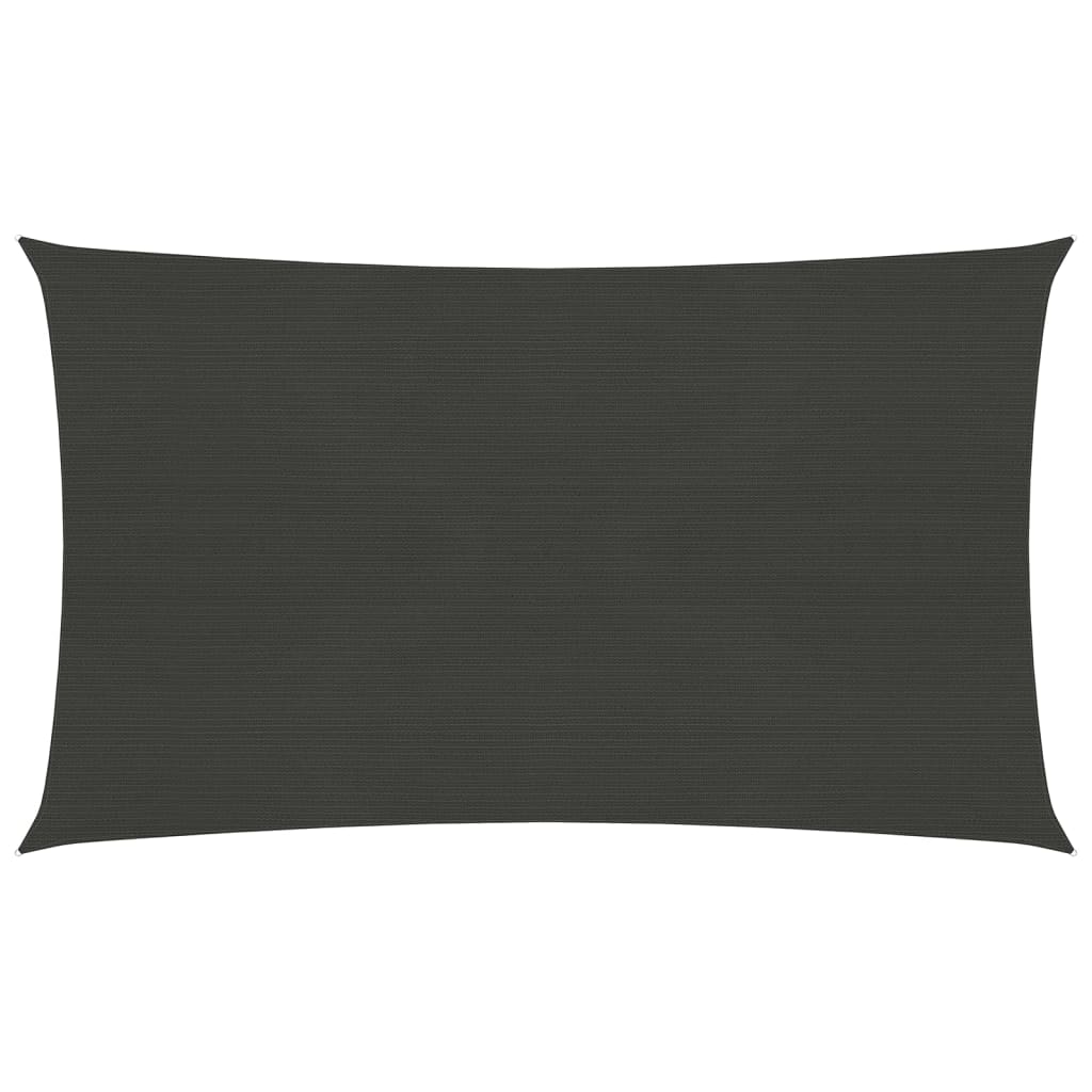 Zonnezeil 160 G/M² 3,5X5 M Hdpe Antracietkleurig 3.5 x 5 m