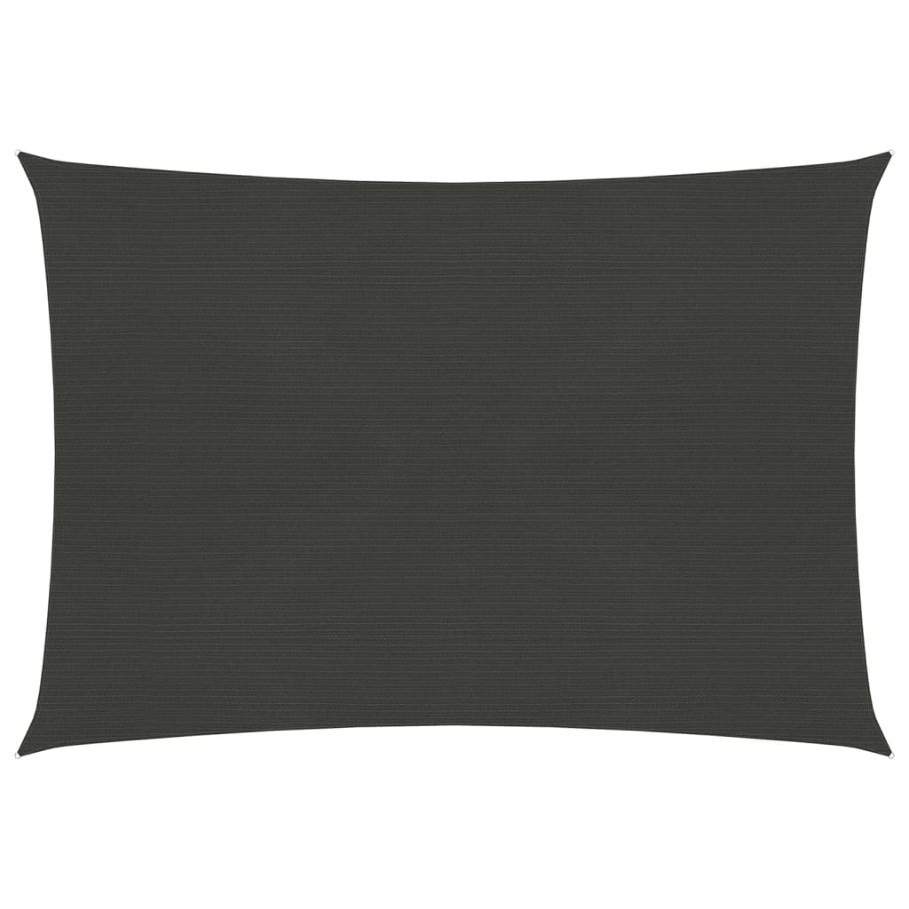 Zonnezeil 160 g/m² 6x7 m HDPE antracietkleurig