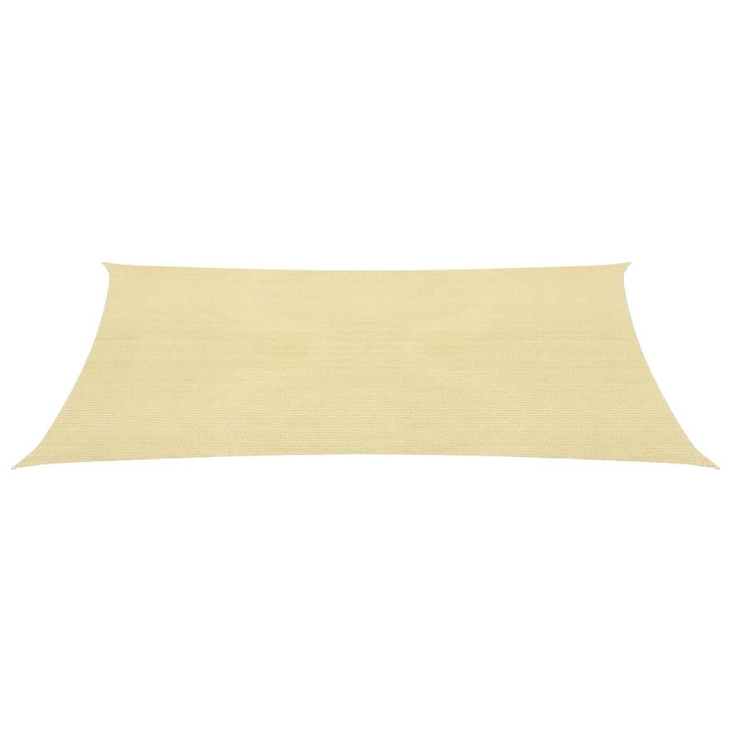 Zonnezeil 160 g/m² 4,5x4,5 m HDPE beige