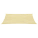 Zonnezeil 160 g/m² 4,5x4,5 m HDPE beige