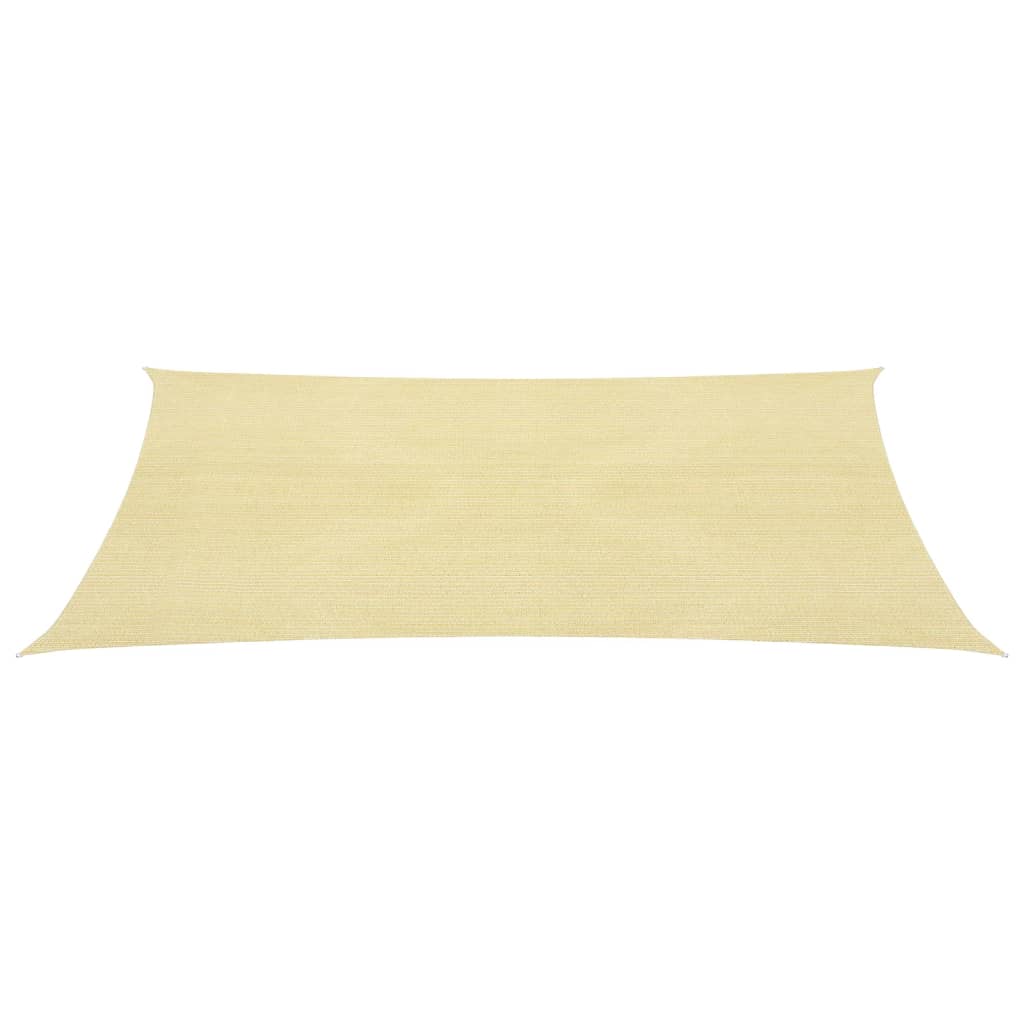 Zonnezeil 160 g/m² 2,5x4 m HDPE beige