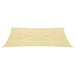 Zonnezeil 160 g/m² 2,5x4,5 m HDPE beige