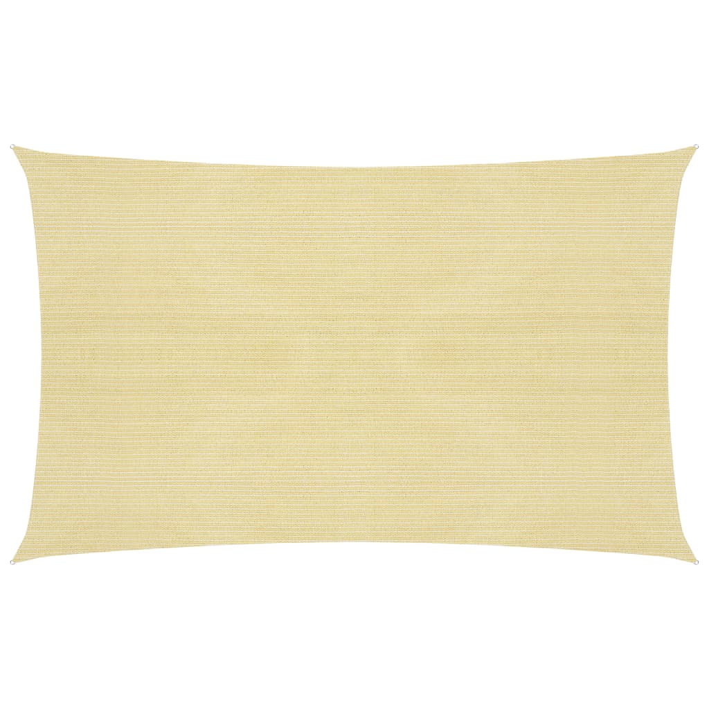 Zonnezeil 160 g/m² 2,5x5 m HDPE beige