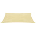 Zonnezeil 160 g/m² 3x5 m HDPE beige