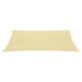 Zonnezeil 160 g/m² 3x6 m HDPE beige