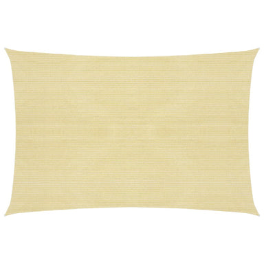 Zonnezeil 160 g/m² 4x7 m HDPE beige