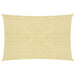 Zonnezeil 160 g/m² 4x7 m HDPE beige