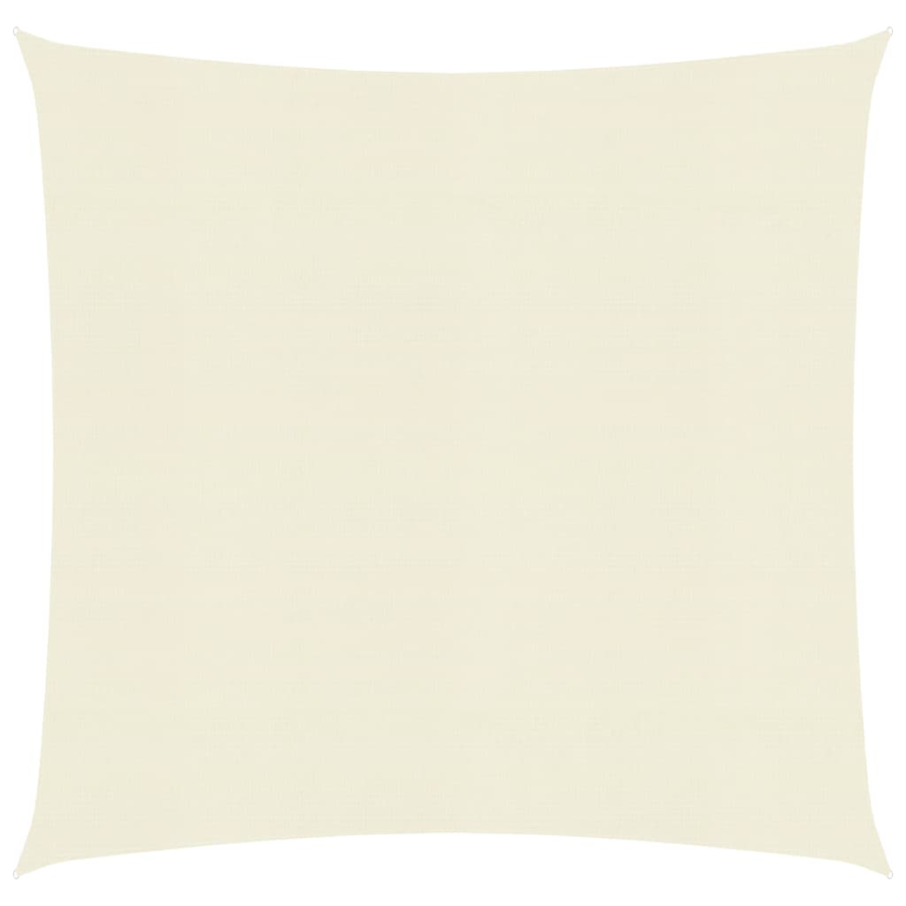 Zonnezeil 160 G/M² 5X5 M Hdpe Crèmekleurig 5 x 5 m
