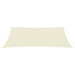 Zonnezeil 160 g/m² 3x6 m HDPE crèmekleurig