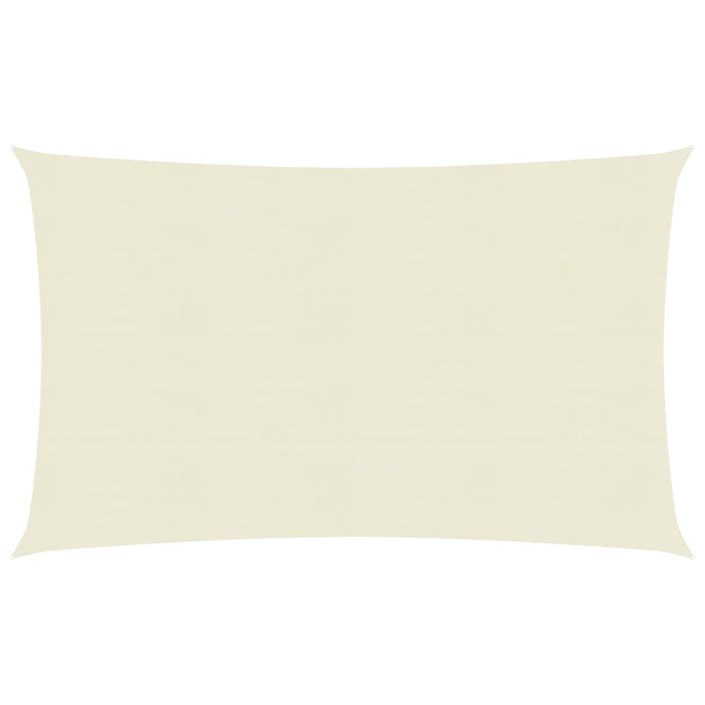 Zonnezeil 160 g/m² 3,5x5 m HDPE crèmekleurig