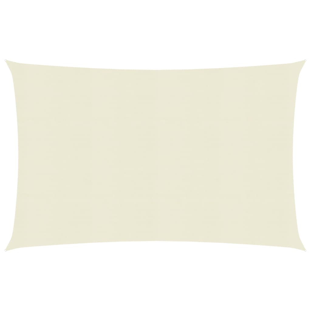Zonnezeil 160 g/m² 4x5 m HDPE crèmekleurig