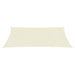 Zonnezeil 160 g/m² 4x5 m HDPE crèmekleurig