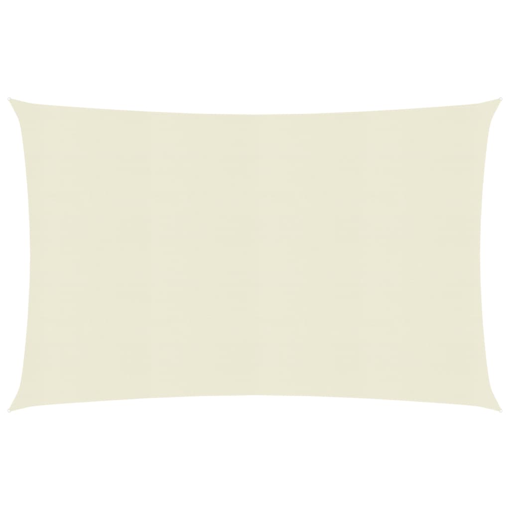 Zonnezeil 160 g/m² 4x7 m HDPE crèmekleurig