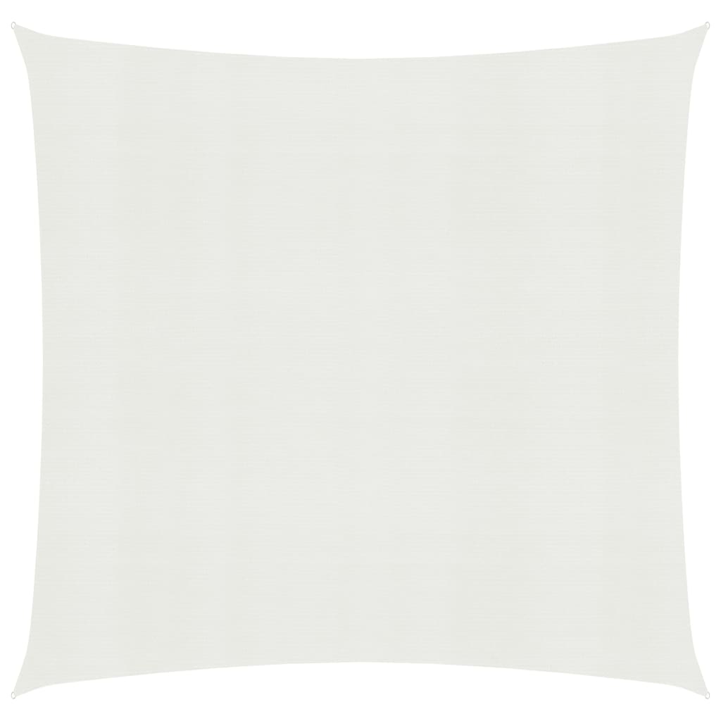 Zonnezeil 160 g/m² 6x6 m HDPE wit