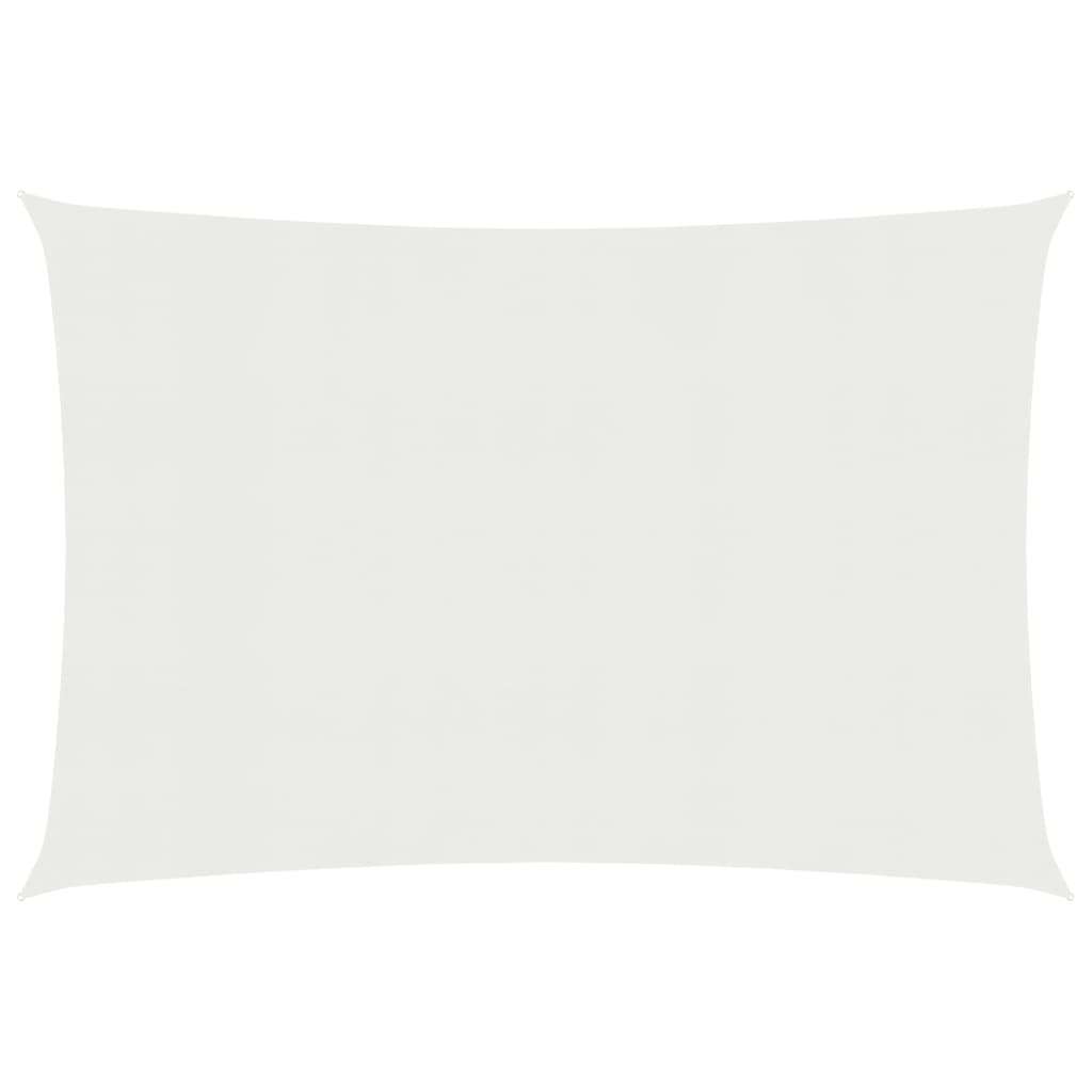 Zonnezeil 160 g/m² 4x7 m HDPE wit