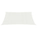 Zonnezeil 160 g/m² 5x6 m HDPE wit