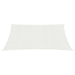 Zonnezeil 160 g/m² 5x8 m HDPE wit