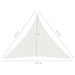 Zonnezeil 160 G/M² 4,5X4,5X4,5 M Hdpe Wit 4.5 x 4.5 x 4.5 m