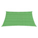 Zonnezeil 160 g/m² 4,5x4,5 m HDPE lichtgroen