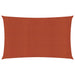 Zonnezeil 160 g/m² 2x5 m HDPE terracottakleurig