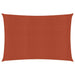 Zonnezeil 160 g/m² 2,5x3,5 m HDPE terracottakleurig