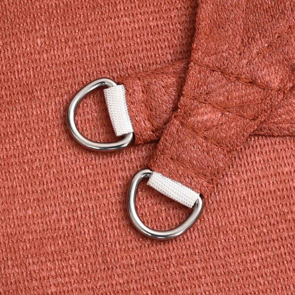 Zonnezeil 160 G/M² 4X5X6,8 M Hdpe Kleurig Terracotta 4 x 5 x 6.8 m