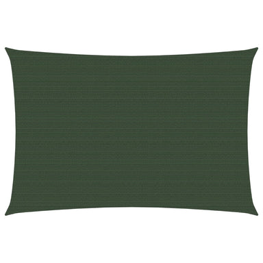 Zonnezeil 160 g/m² 3x4,5 m HDPE donkergroen