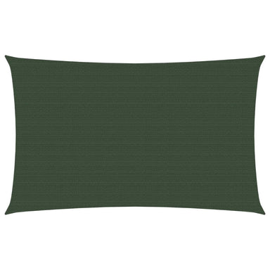 Zonnezeil 160 g/m² 3,5x5 m HDPE donkergroen
