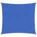 Zonnezeil 160 g/m² 2,5x2,5 m HDPE blauw