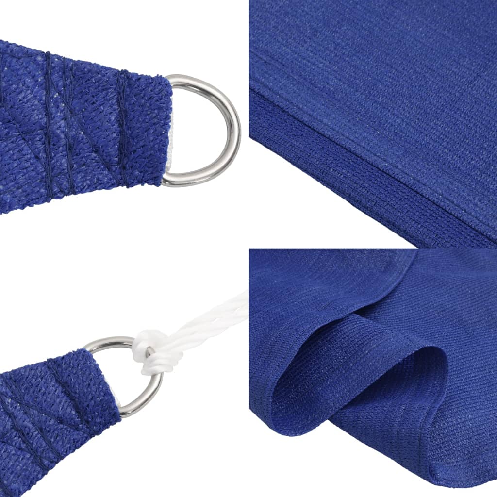 Zonnezeil 160 g/m² 3x3x4,2 m HDPE blauw