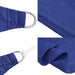 Zonnezeil 160 g/m² 3x3x4,2 m HDPE blauw
