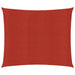 Zonnezeil 160 G/M² Hdpe Rood 6 x 6 m