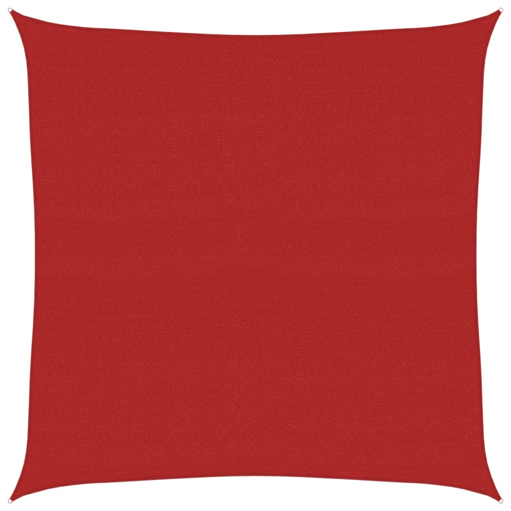 Zonnezeil 160 G/M² Hdpe Rood 7 x 7 m