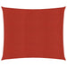 Zonnezeil 160 g/m² 2x2,5 m HDPE rood