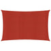 Zonnezeil 160 g/m² 2x3 m HDPE rood