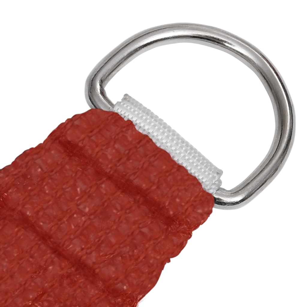 Zonnezeil 160 g/m² 2,5x3 m HDPE rood