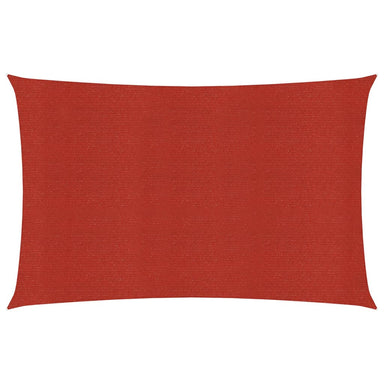Zonnezeil 160 g/m² 2,5x3,5 m HDPE rood