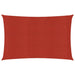 Zonnezeil 160 g/m² 2,5x4 m HDPE rood