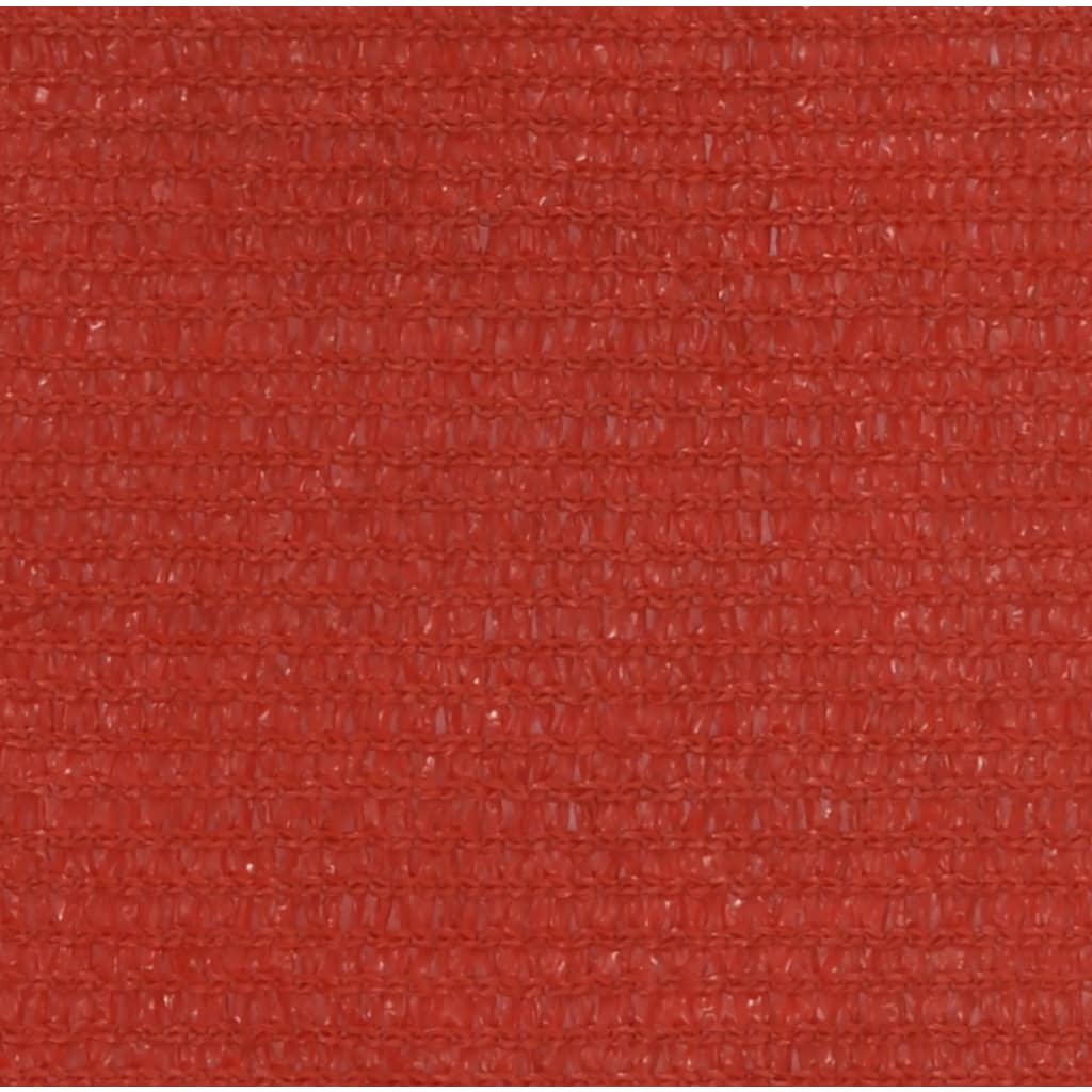 Zonnezeil 160 g/m² 2,5x4 m HDPE rood