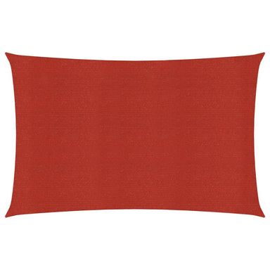 Zonnezeil 160 g/m² 3x4,5 m HDPE rood