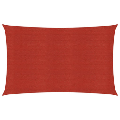 Zonnezeil 160 g/m² 4x7 m HDPE rood
