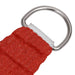 Zonnezeil 160 g/m² 4x7 m HDPE rood