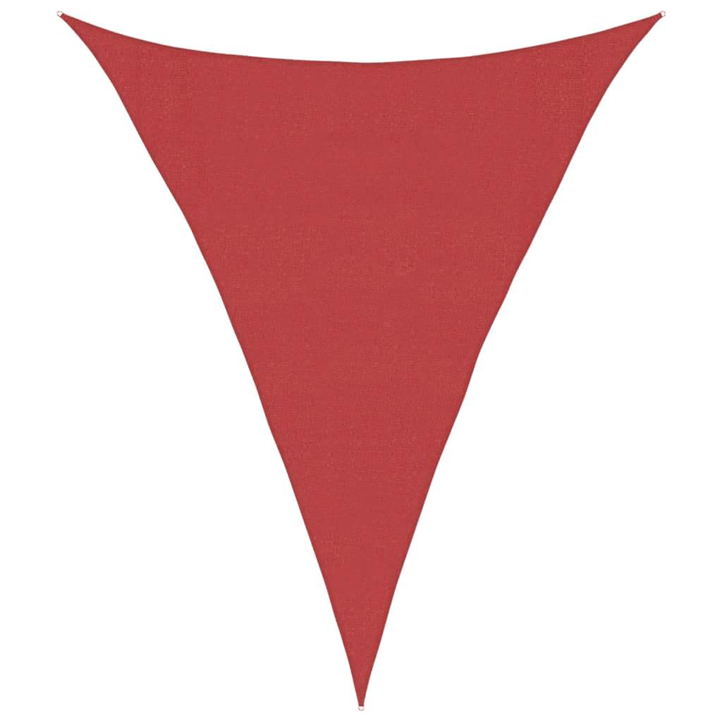 Zonnezeil 160 g/m² 3x4x4 m HDPE rood