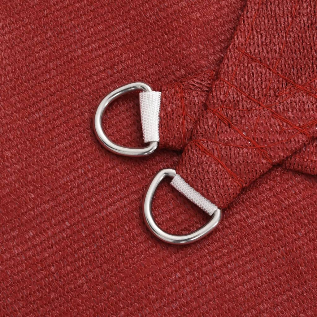 Zonnezeil 160 G/M² Hdpe Rood 4 x 5 x 5 m