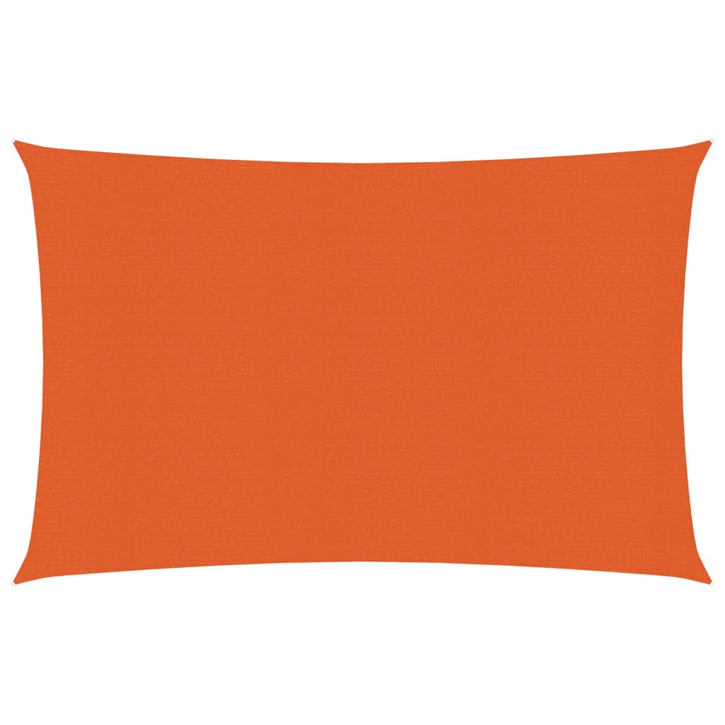 Zonnezeil 160 g/m² 3,5x4,5 m HDPE oranje